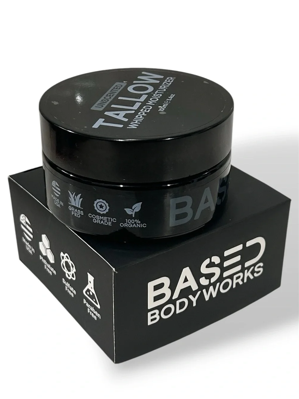 BASED BODYWORKS Tallow Moisturizer Grooming Kit Shampoo Conditioner Skincare NWT
